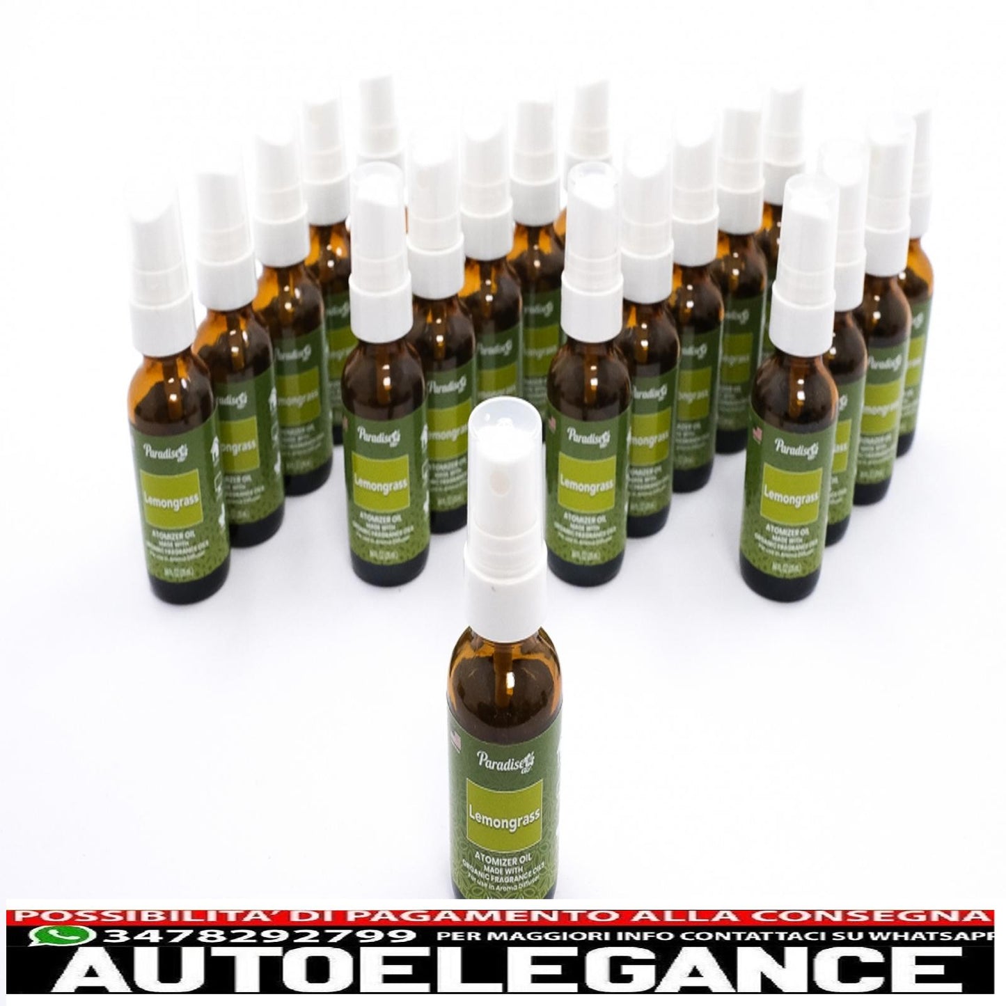 Paradise Air Fresh atomizzatore olio deodorante spray 25 ml citronella 25 unità diffusore di aromi