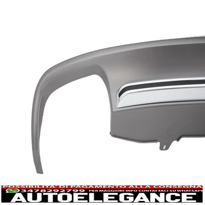 Diffusore d'aria per mantovana paraurti posteriore adatto per audi a6 4g (2012-2015) design s6