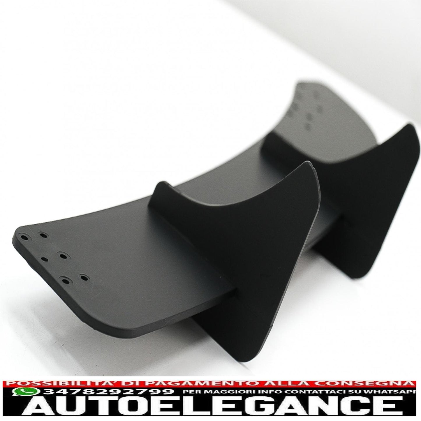 Splitter estensione paraurti posteriore per diffusore aria adatto a vw golf vi 6 r20 (2008-2013) nero