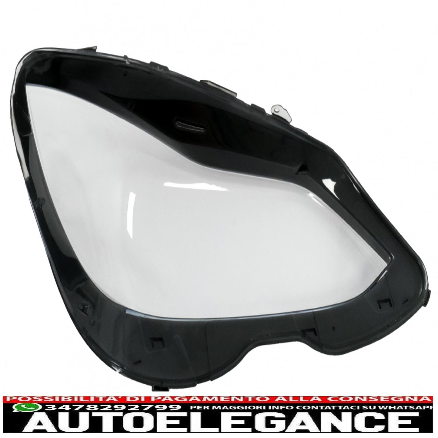 headlight lenses suitable for mercedes e class w212 s212 facelift (2013-2016) transparent 
