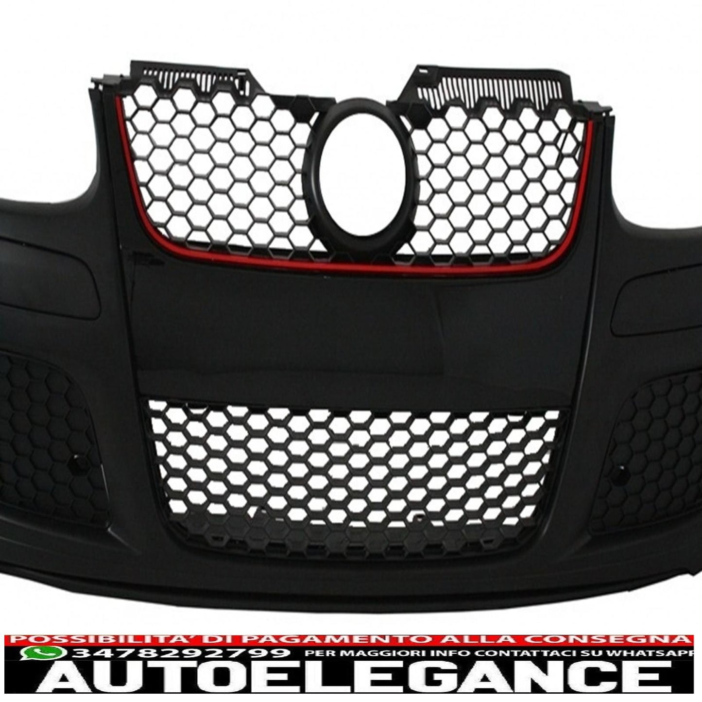 paraurti anteriore adatto per vw golf mk5 v 5 (2003-2008) e minigonne laterali design gti