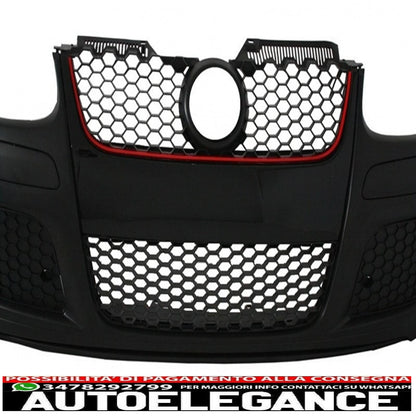 paraurti anteriore adatto per vw golf mk5 v 5 (2003-2008) e minigonne laterali design gti