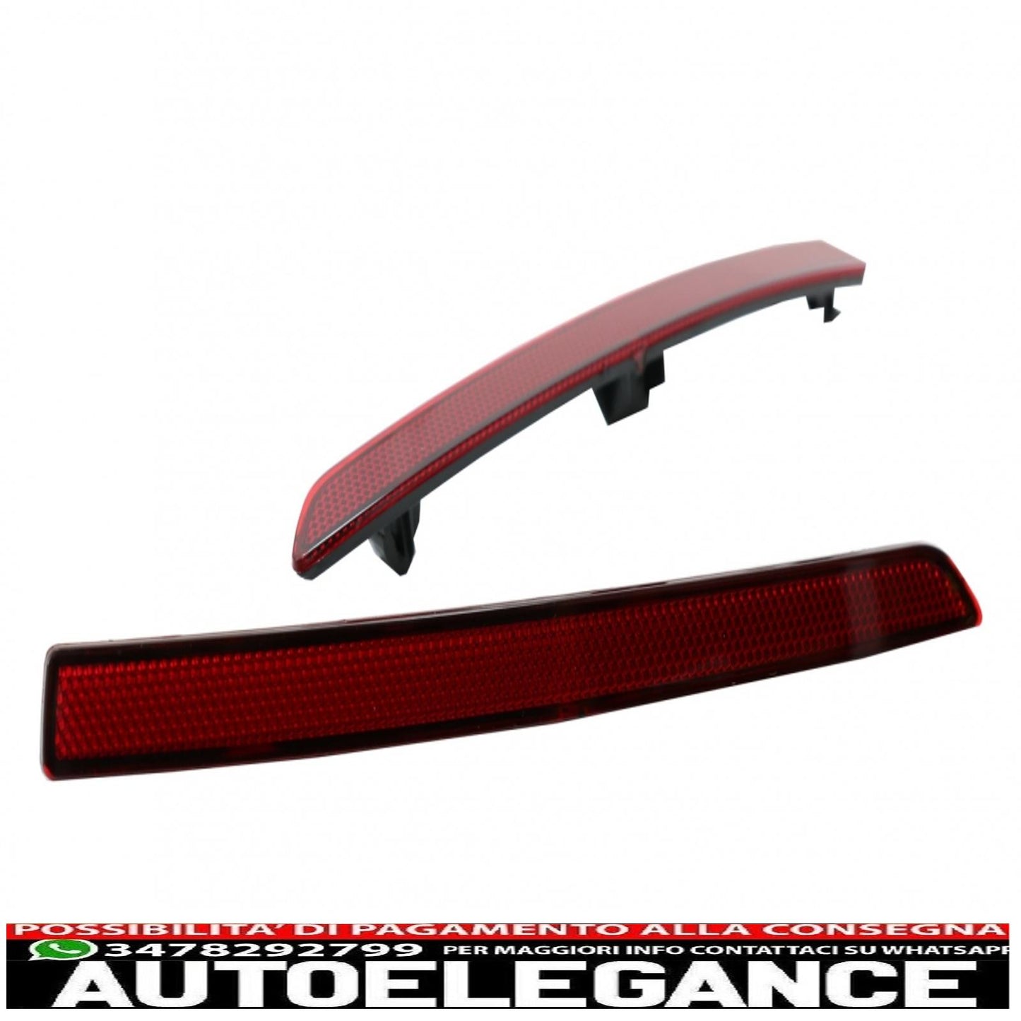 catarifrangenti rossi adatti solo per bmw serie 3 f30 (2011-2019) solo paraurti posteriore m3 sport design AUTOELEGANCERICAMBI