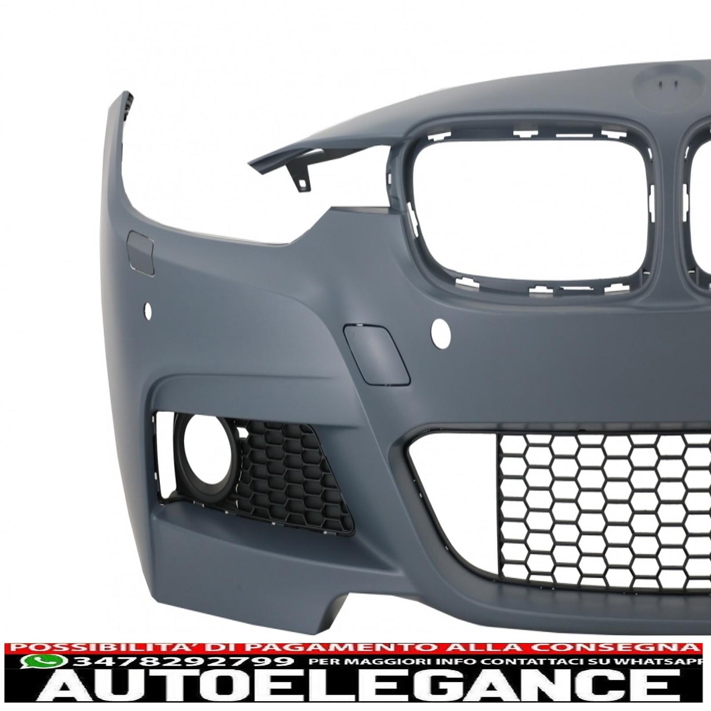 kit carrozzeria completo con diffusore e doppio sistema di scarico doppio adatto per BMW Serie 3 F30 (2011-2019) design M-Performance
