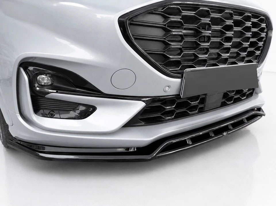 👉Splitter anteriore V.2 per Ford Puma ST-Line (2019-) ABS nero lucido👈