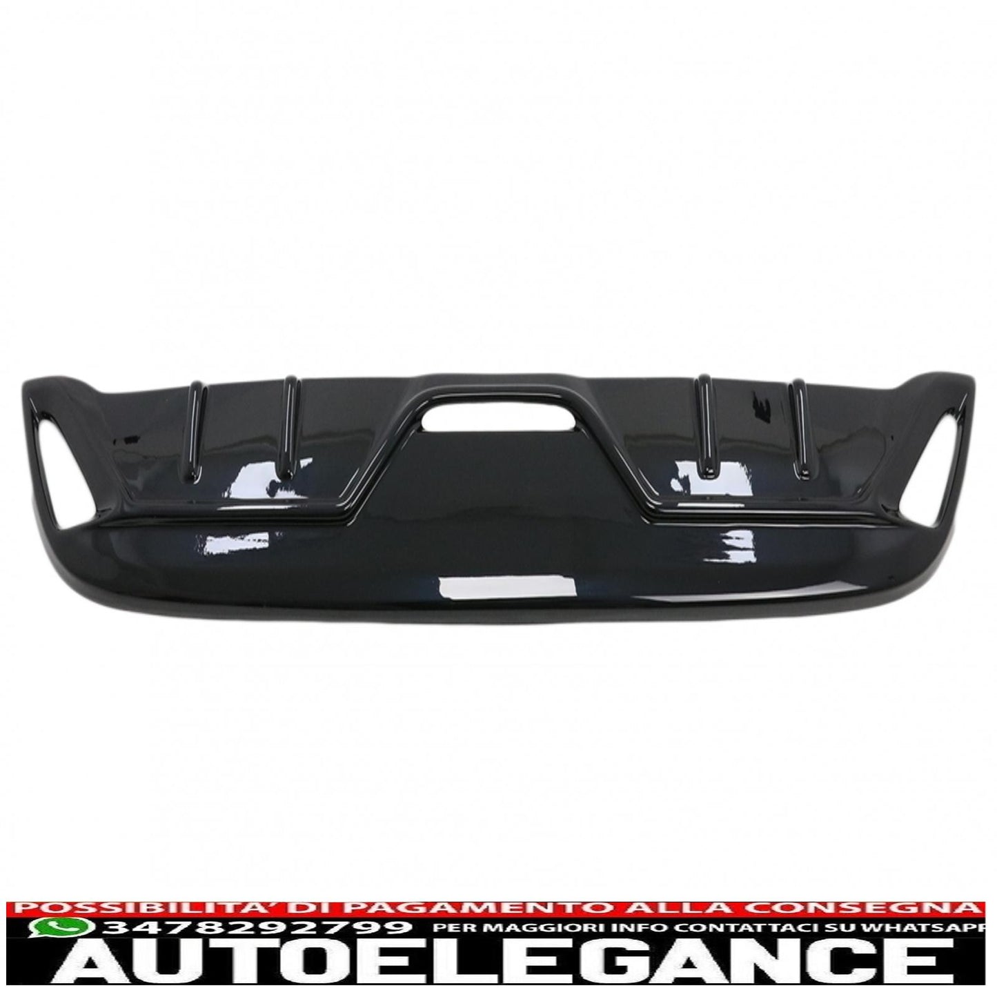 Rear Bumper Diffuser Suitable For Toyota Yaris Mk4 XP210 (2020-up) Piano Black