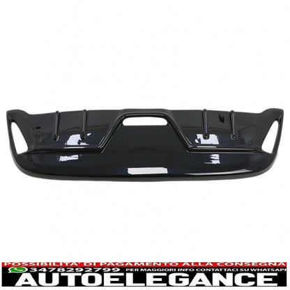 Rear Bumper Diffuser Suitable For Toyota Yaris Mk4 XP210 (2020-up) Piano Black