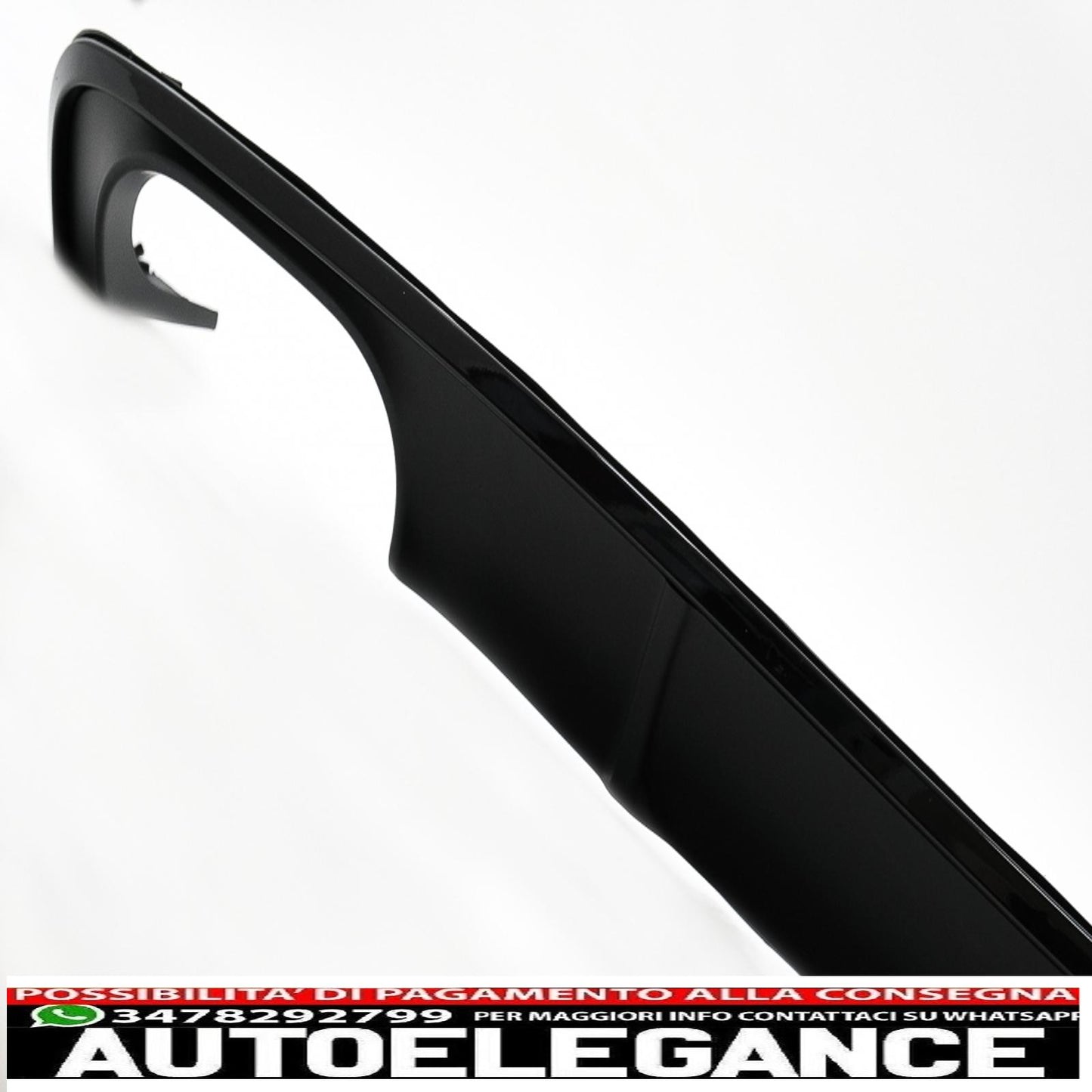 Diffusore mantovana paraurti posteriore adatto per audi a4 b9 8w berlina avant (2016-2018) nero s4 design per s-line