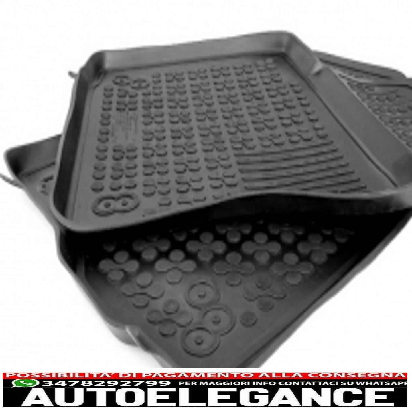 Black rubber mat suitable for vw jetta 2010+, passat b6 b7 cc 2005-2012, tiguan 2007-2015