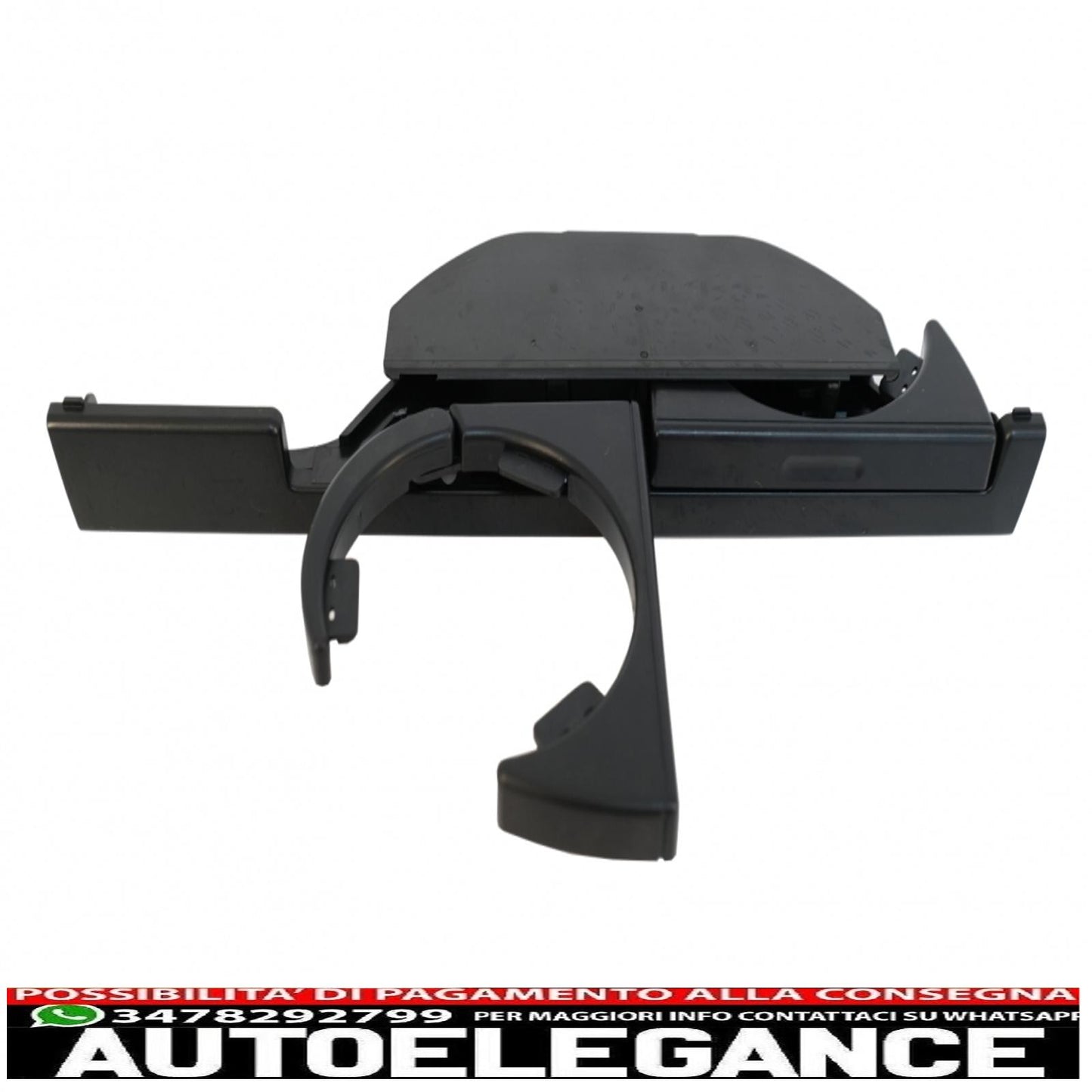 front cup holder suitable for bmw 5 series e39 sedan touring left (1995-2004) black