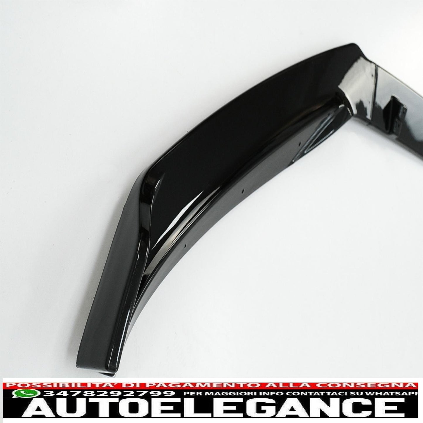 Front Bumper Lip Extension Spoiler Fit For VW Passat B8 3G Limousine Variant (2015-2018) Piano Black