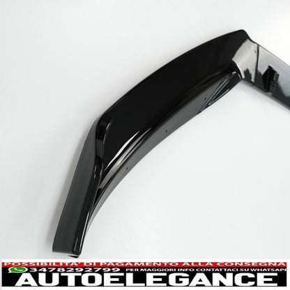 Front Bumper Lip Extension Spoiler Fit For VW Passat B8 3G Limousine Variant (2015-2018) Piano Black