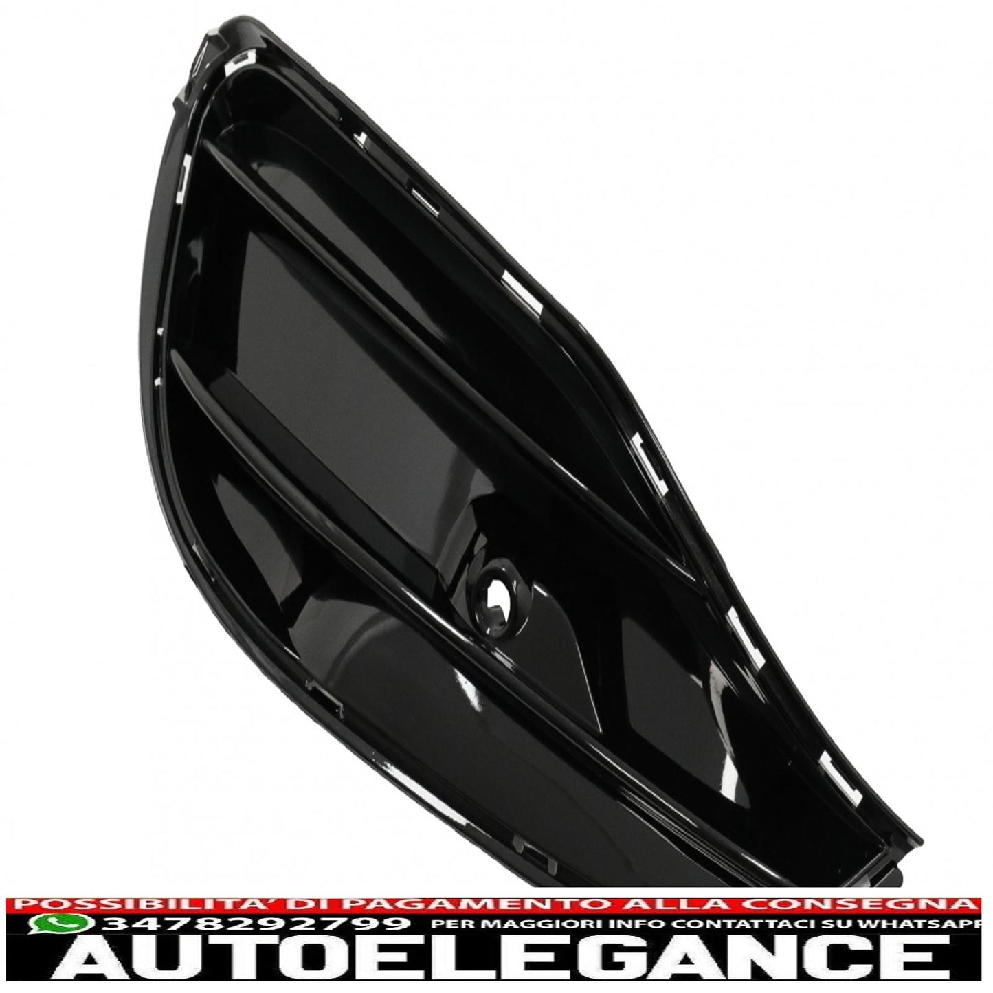 Griglie laterali paraurti anteriore adatte per mercedes cla w117 c117 x117 (2013-2018) restyling cla45 design pianoforte nero