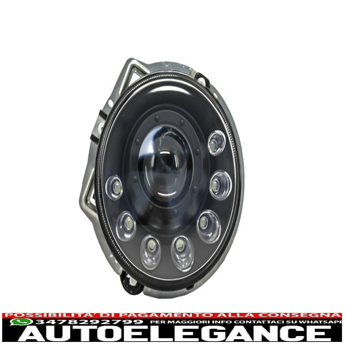 led headlights suitable for mercedes g-class w463 (1989-2012) black bi-xenon design 