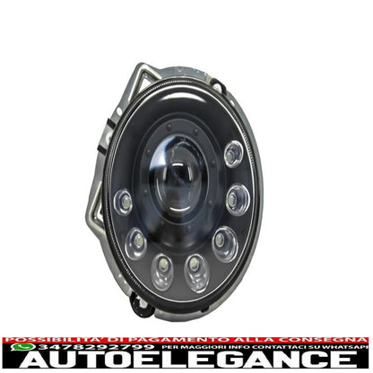 led headlights suitable for mercedes g-class w463 (1989-2012) black bi-xenon design 