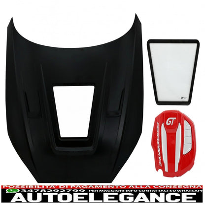 cofano cofano con copertura motore adatto per audi a5 b9 (2016-2019) gt design AUTOELEGANCERICAMBI