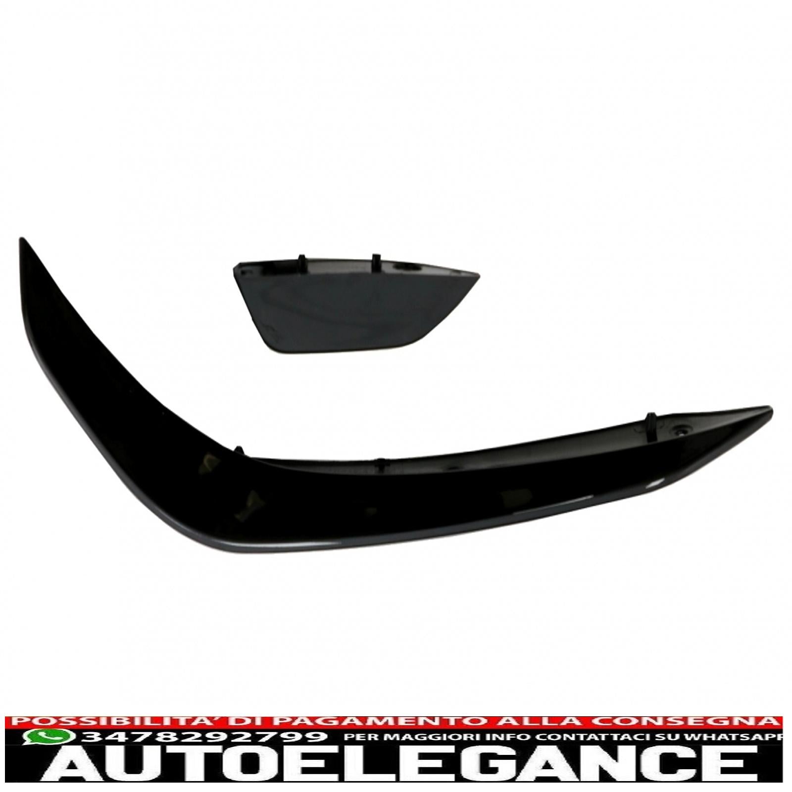 Cornici di copertura griglie laterali adatte per mercedes cla 45 cla 45s x118 c118 (2019-up) pianoforte nero AUTOELEGANCERICAMBI