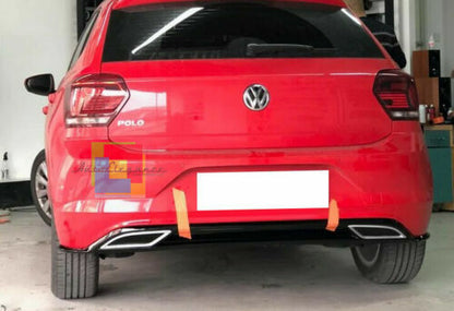 VW POLO AW1 2017+ DIFFUSORE POSTERIORE SOTTO PARAURTI ABS  LOOK RLINE R