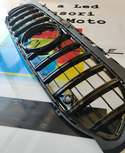 MERCEDES CLASSE B W247 2018+ GRIGLIA ANTERIORE AMG PROFILI NERI ABS