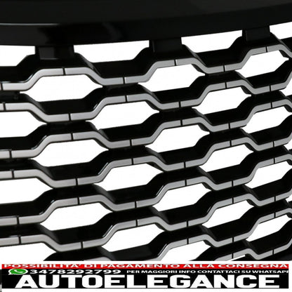 center grille suitable for range rover vogue l405 (2013-2017) autobiography design conversion to 2018 edition black and chrome look