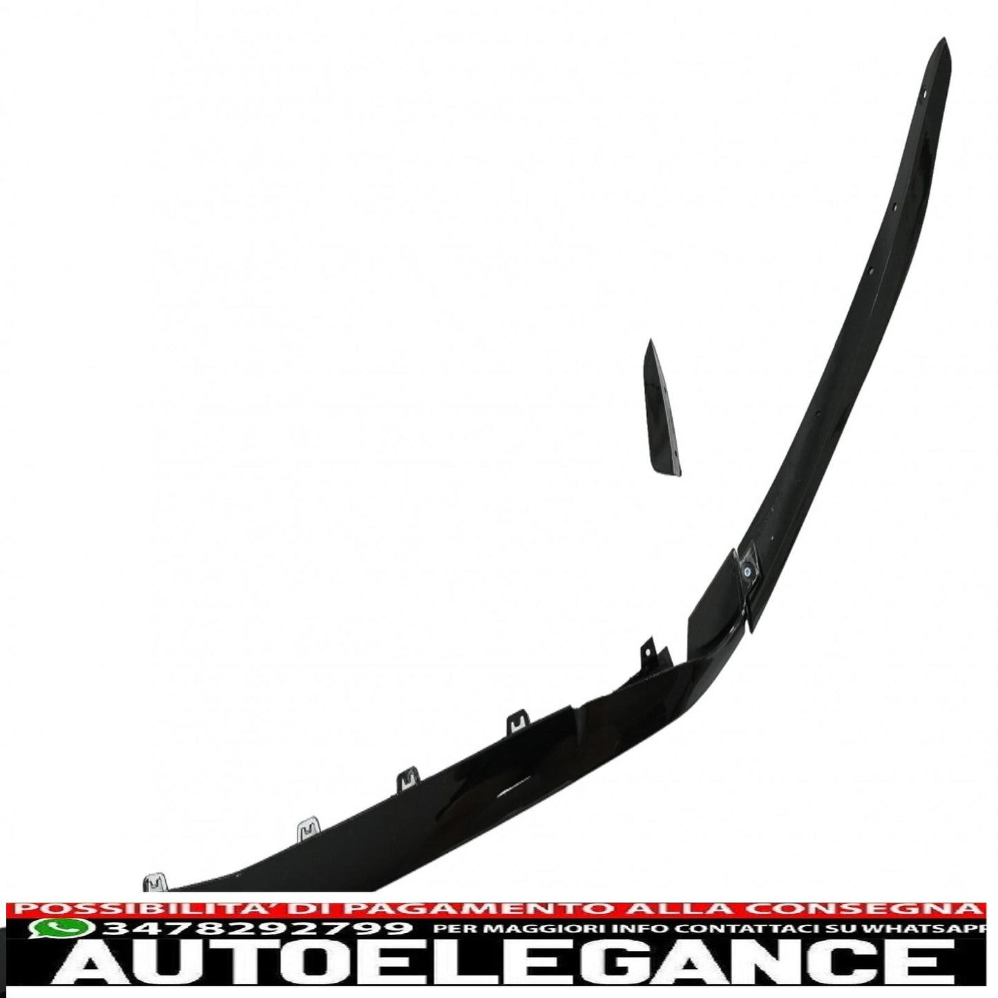 Front bumper lip extension fit for mercedes a class a45 w177 v177 (2018-up) a45s piano black design