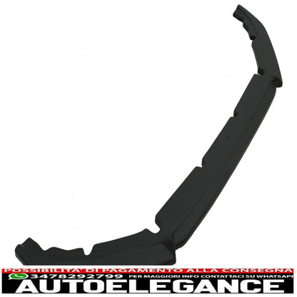 Front Bumper Lip Extension Spoiler Fit For Ford Puma (2019-up) Black 