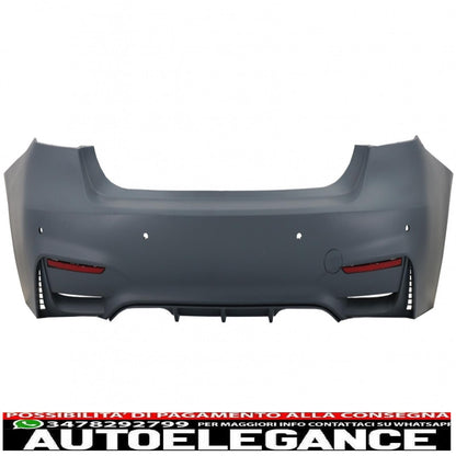body kit suitable for bmw 3 series f30 (2011-2015) f30 lci (2016-up) with m3 sport design exhaust tips