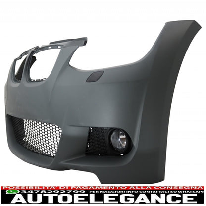 front bumper suitable for bmw 3 series e92 e93 (2006-2009) with bumper splitter spoiler non-lci coupe cabrio m-technik look