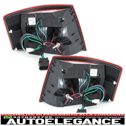 led rear lights suitable for audi a6 4f lim. 04-08 red/smoke - ra19elrs