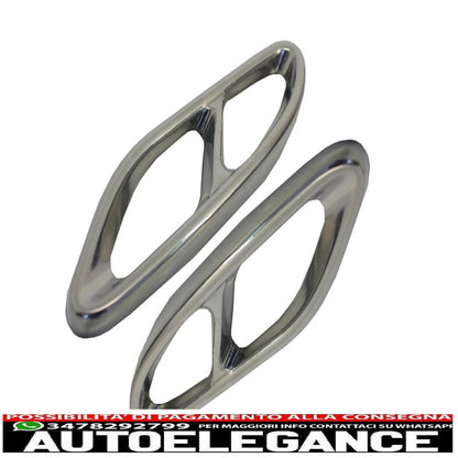 Muffler tips suitable for mercedes c class w205 s65 e65 gle w166 x166 glc w253 sport design