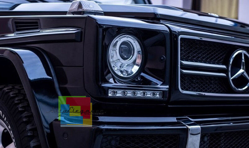 FARI ANTERIORI ADATTI PER MERCEDES CLASSE G W461 W463 1989-2012 LOOK SPORTIVO