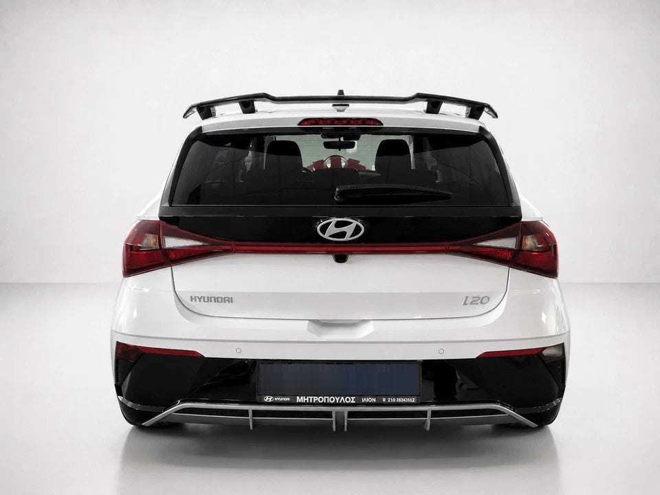 👉SPOILER POSTERIORE TETTO STILE N HYUNDAI I20 MK3 20- IN PU NON VERNICIATO👈