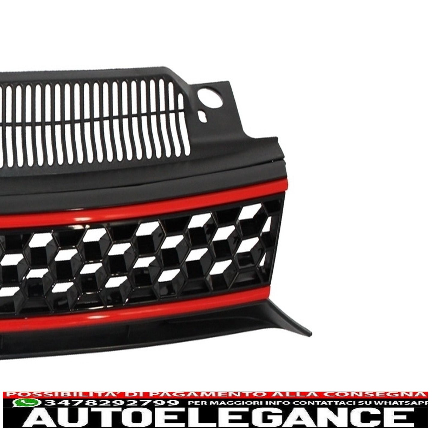 central grille front grille suitable for vw golf 6 vi (2008-2012) with led headlights dynamic sequential cornering lights and dynamic gti design