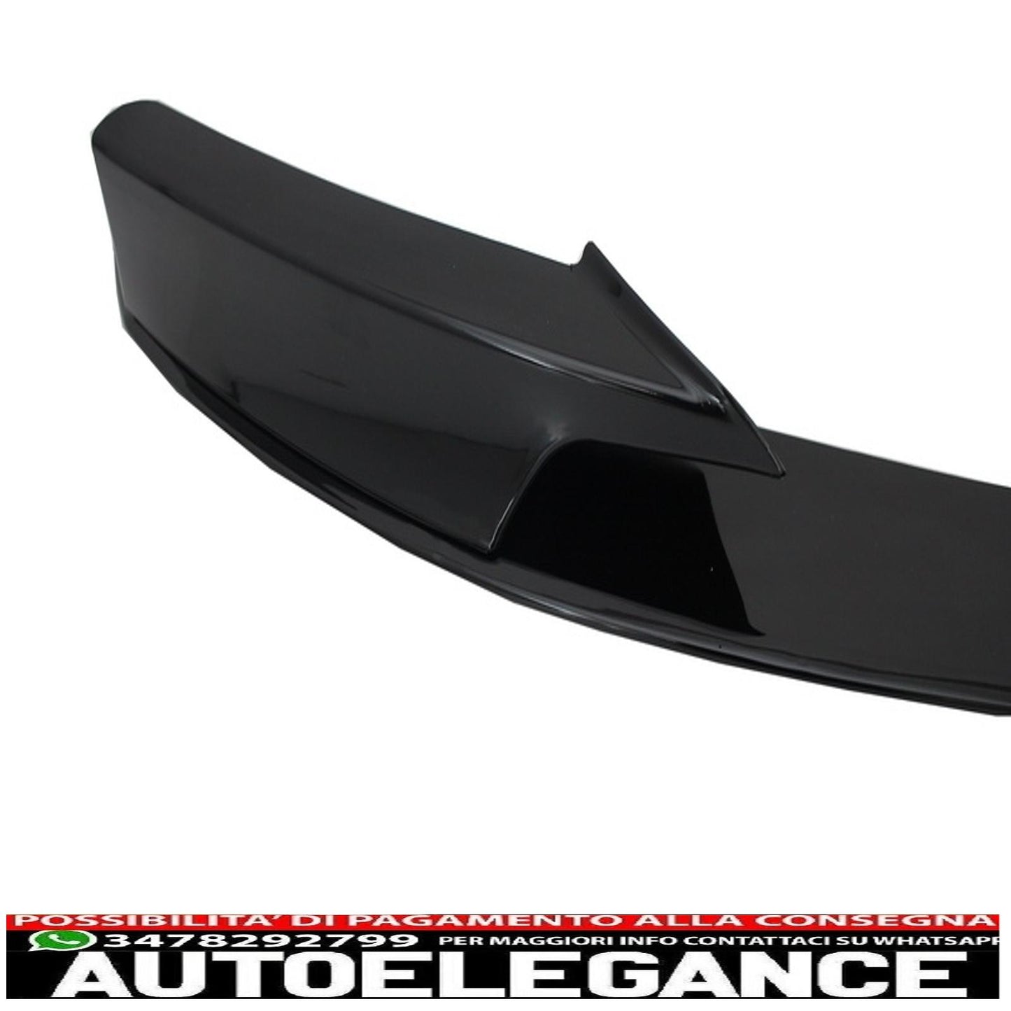 Spoiler paraurti anteriore con diffusore posteriore adatto per BMW Serie 3 F30 F31 (2011-up) M Performance Design Brillante Black Edition