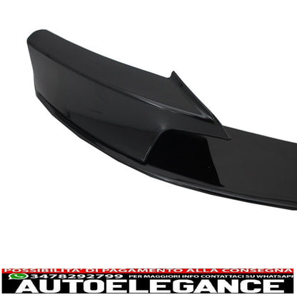 Spoiler paraurti anteriore con diffusore posteriore adatto per BMW Serie 3 F30 F31 (2011-up) M Performance Design Brillante Black Edition