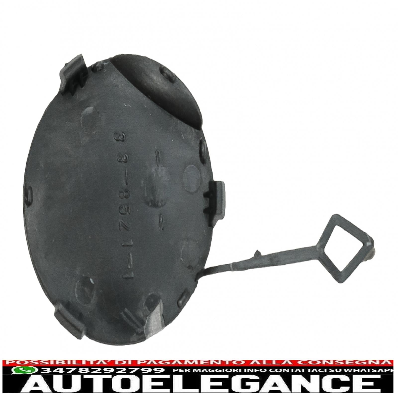 copertura gancio traino adatta solo per bmw serie 3 f30 (2011-2019) paraurti posteriore evo design AUTOELEGANCERICAMBI