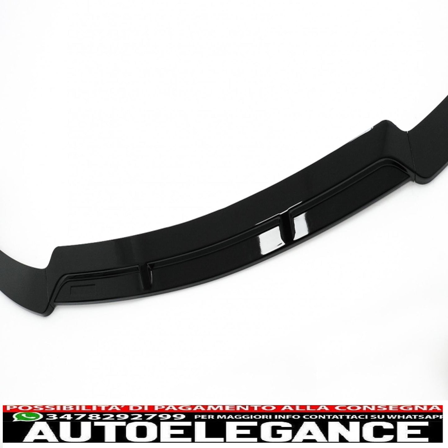 Front bumper spoiler lip suitable for mercedes c class w205 s205 a205 c205 facelift (2019-2021) piano black