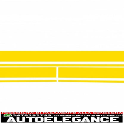 set of side and top stickers for bonnet, roof and tailgate, matt yellow, suitable for Mercedes CLA W117 C117 X117 (13-16) W176 (12-18) A45 design edition 1 