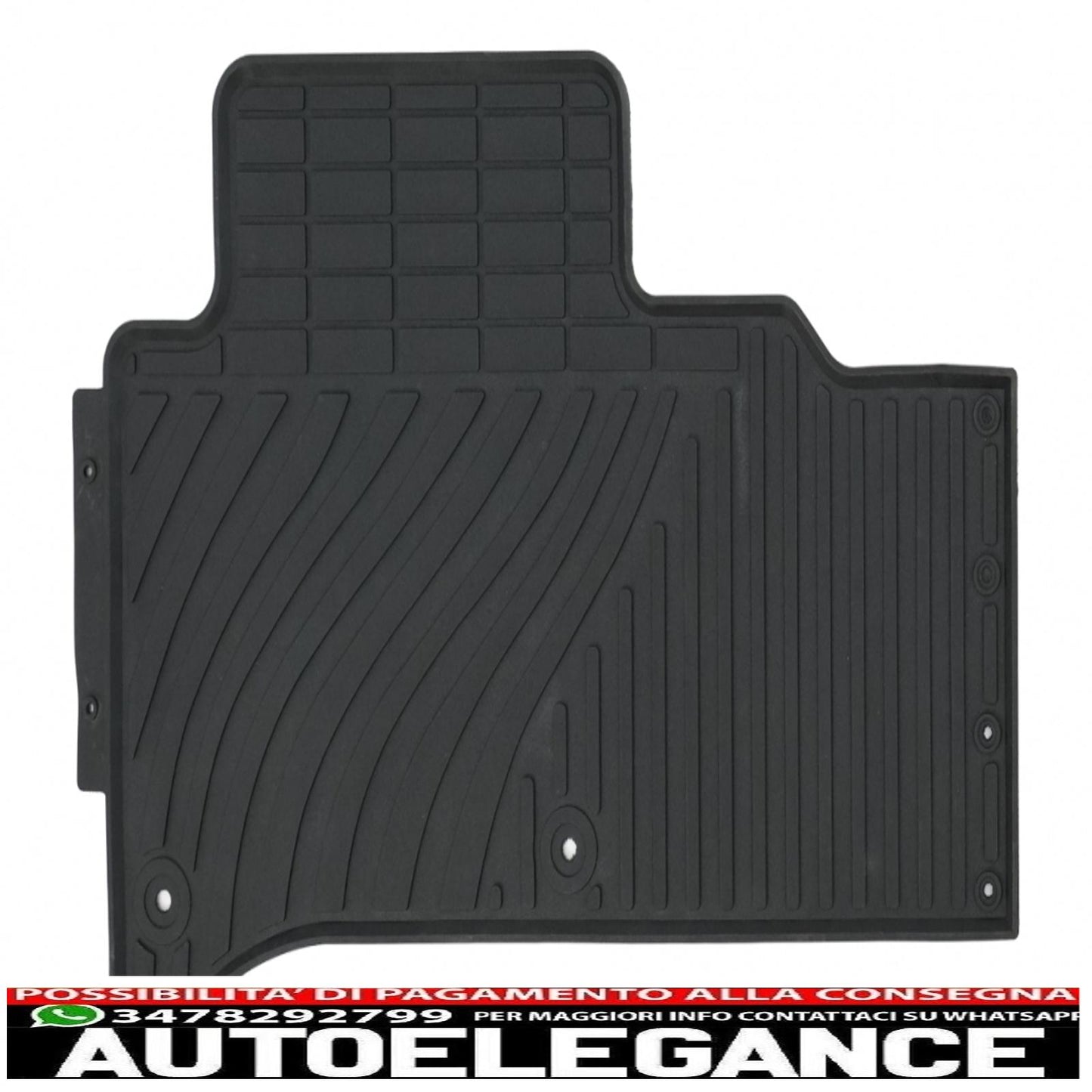 Premium tenzo-r black rubber floor mats suitable for Land Range Rover Sport L494 (2013-2017)