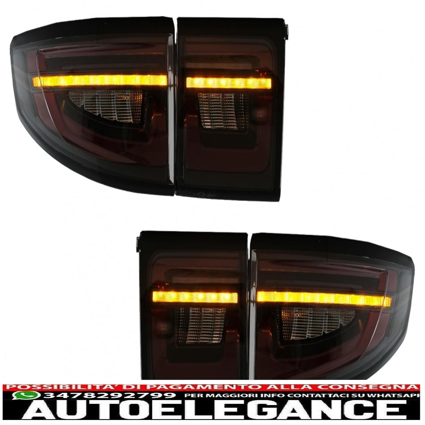 LED Rear Lights suitable for Land Rover Discovery Sport L550 (2014-2019) conversion to smoke 2020 onwards