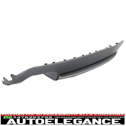 Diffusore mantovana paraurti posteriore adatto per audi a5 8t 4d sportback s-line non restyling (2007-2011) con terminali di scarico