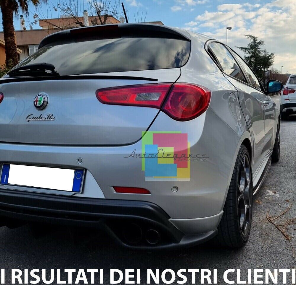 DIFFUSER FOR ALFA ROMEO GIULIETTA QUADRIFOGLIO LOOK UNDER REAR BUMPER 