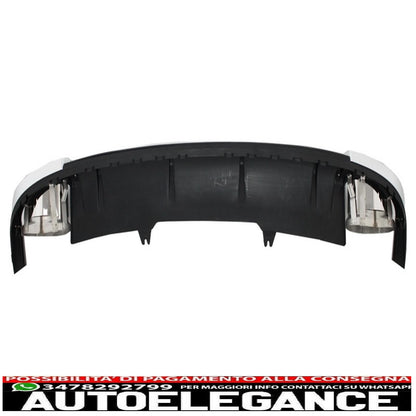 Punte di scarico del diffusore della mantovana del paraurti posteriore adatte per audi a4 b9 8w (2016-2018) berlina avant rs4 design