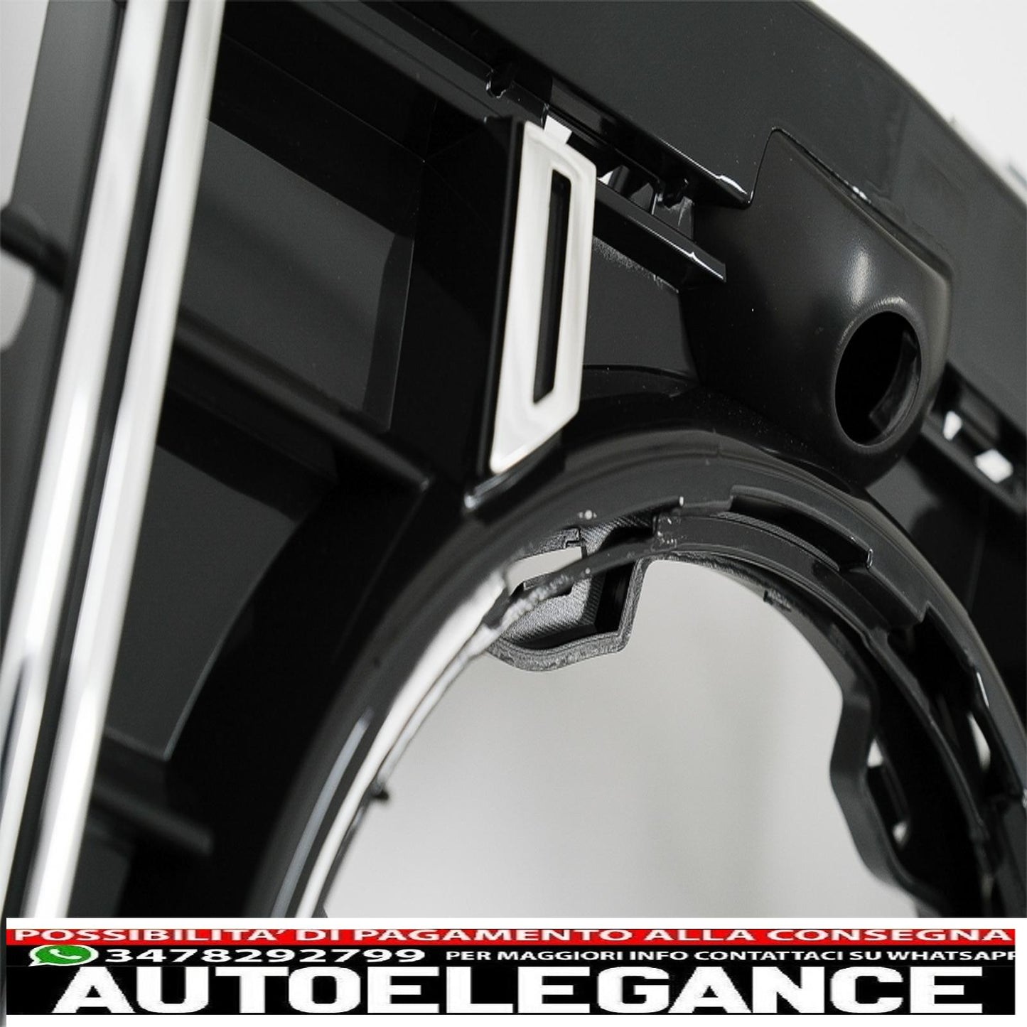 central grille suitable for mercedes a-class w177 hatchback v177 sedan (04.2018-up) gt-r design panamericana black / chrome