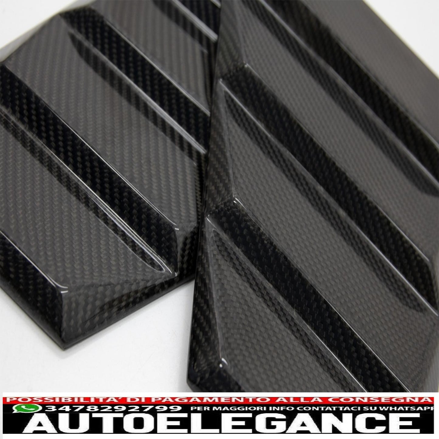 Carbon Fiber Front Fender Air Vents Fit For Mercedes Benz W463 G-Class (1989-up) B-Design