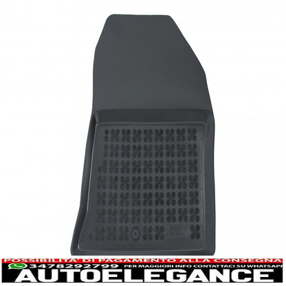 Black rubber mat front suitable for dacia dokker van (2012-2021)