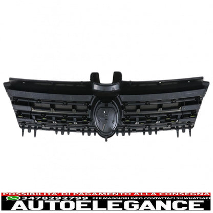 central grill suitable for vw golf 7 vii (2012-2017) r400 design yellow inserts