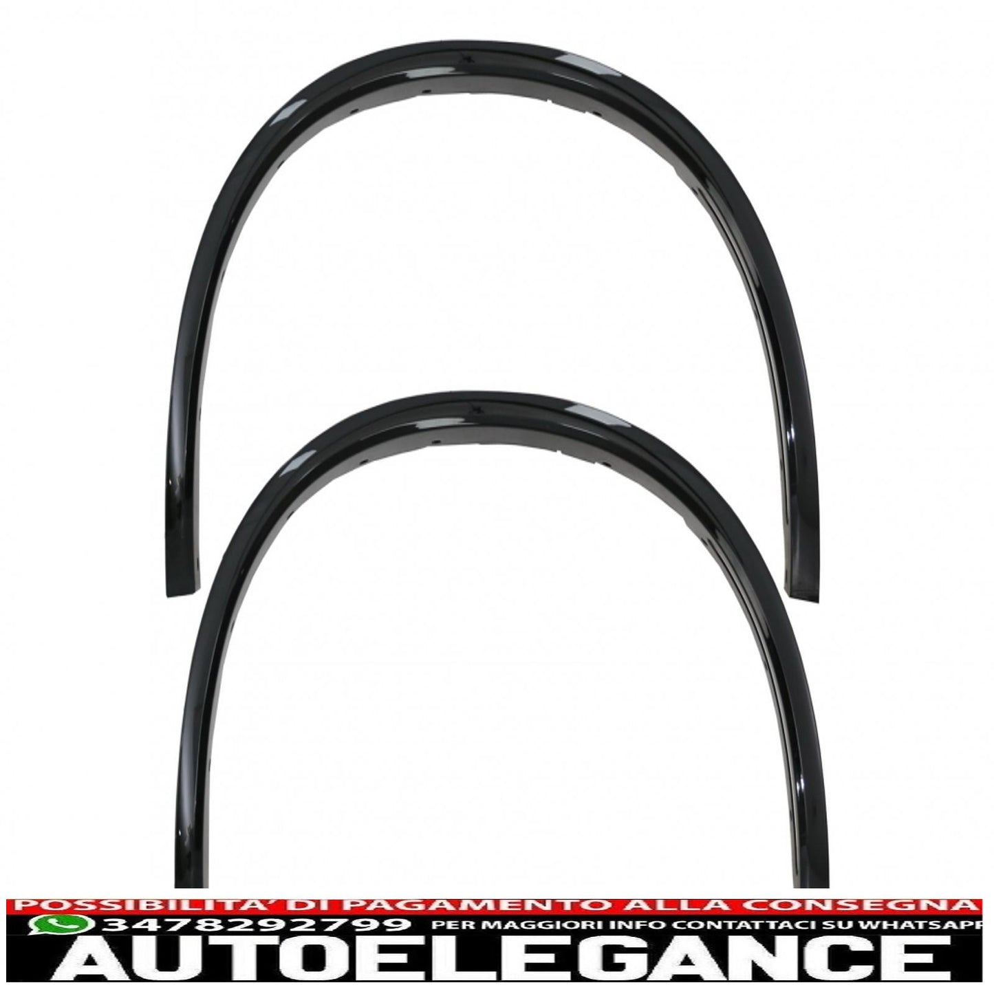 parafanghi per passaruota nero pianoforte con 32 clip in plastica per auto adatti per BMW X5 F15 (2014-2018) m design