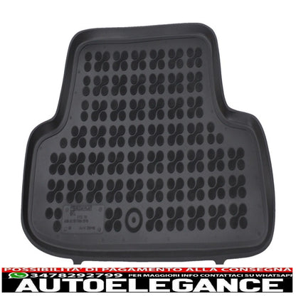 Black rubber mat suitable for audi a3 8v hatchback (2012-2020)