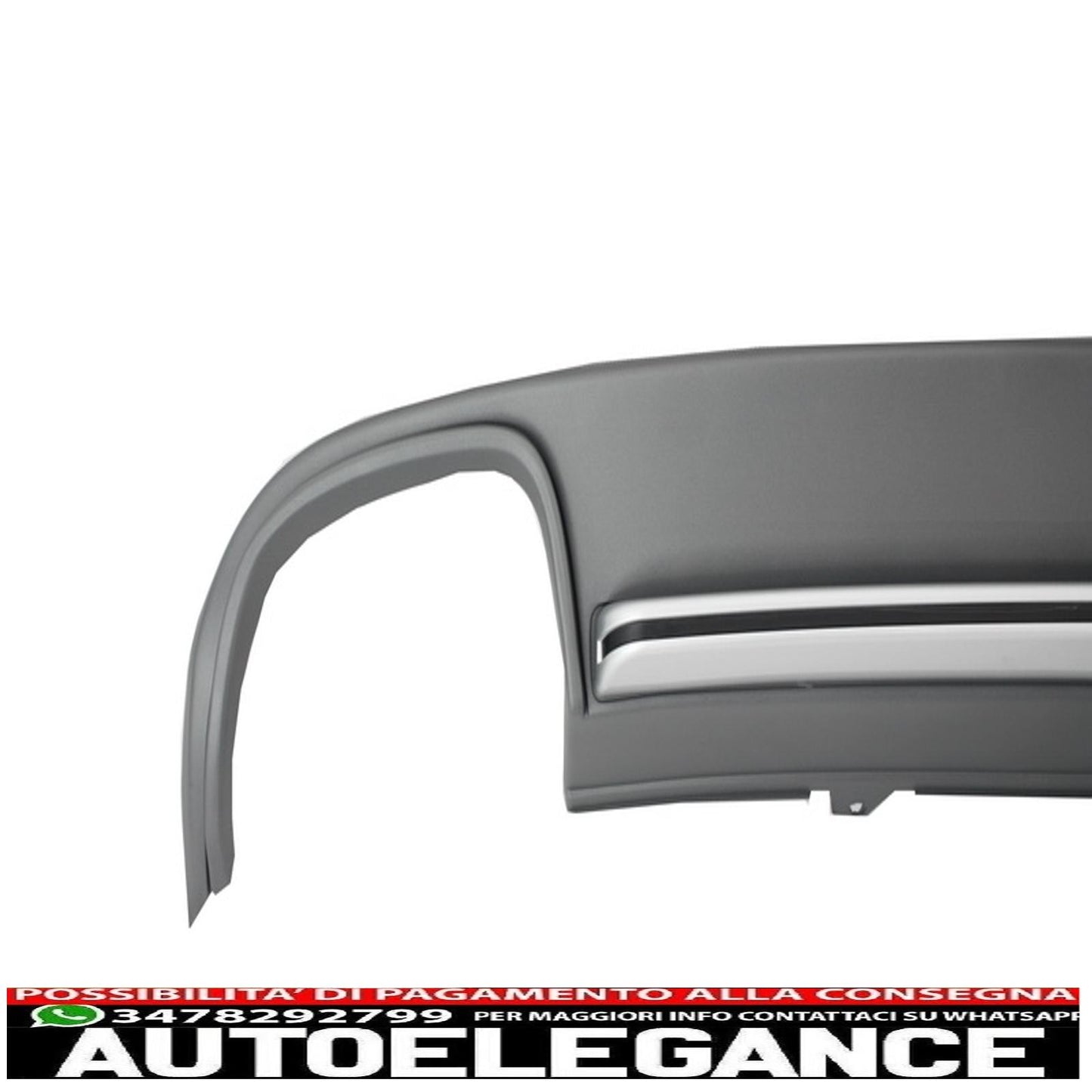 Diffusore d'aria per mantovana paraurti posteriore adatto per audi a4 b8 pre restyling (2008-2011) limousine avant s4 design